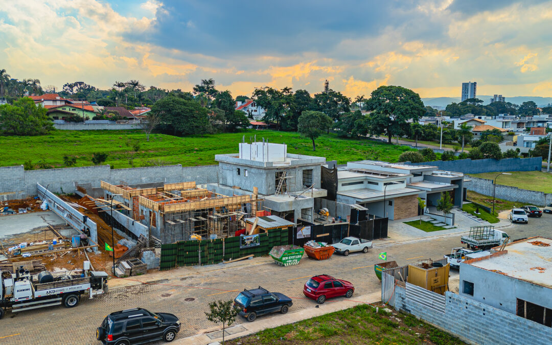 Obra condomínio Ecoville 1 Atibaia